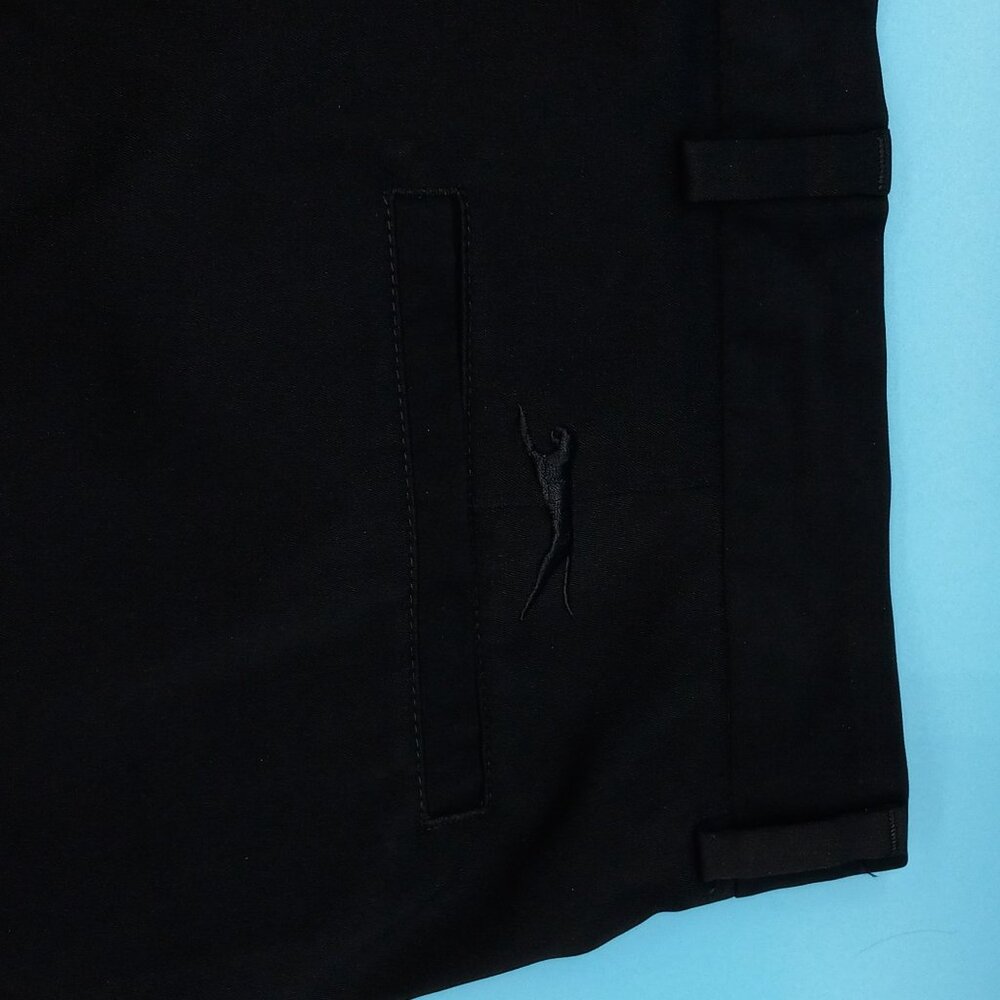 Men's Slazenger Black‎ Dress Golf Shorts Polyester Spandex Flat Front Si… - Picture 6 of 13